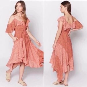 Joie Hacinthia Silk Off the Shoulder Dress